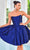 J'Adore Dresses J24085 - Scoop Neck A-Line Cocktail Dress Cocktail Dresses