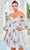 J'Adore Dresses J24095 - Floral Printed Sleeveless Cocktail Dress Cocktail Dresses 2 / Green Print