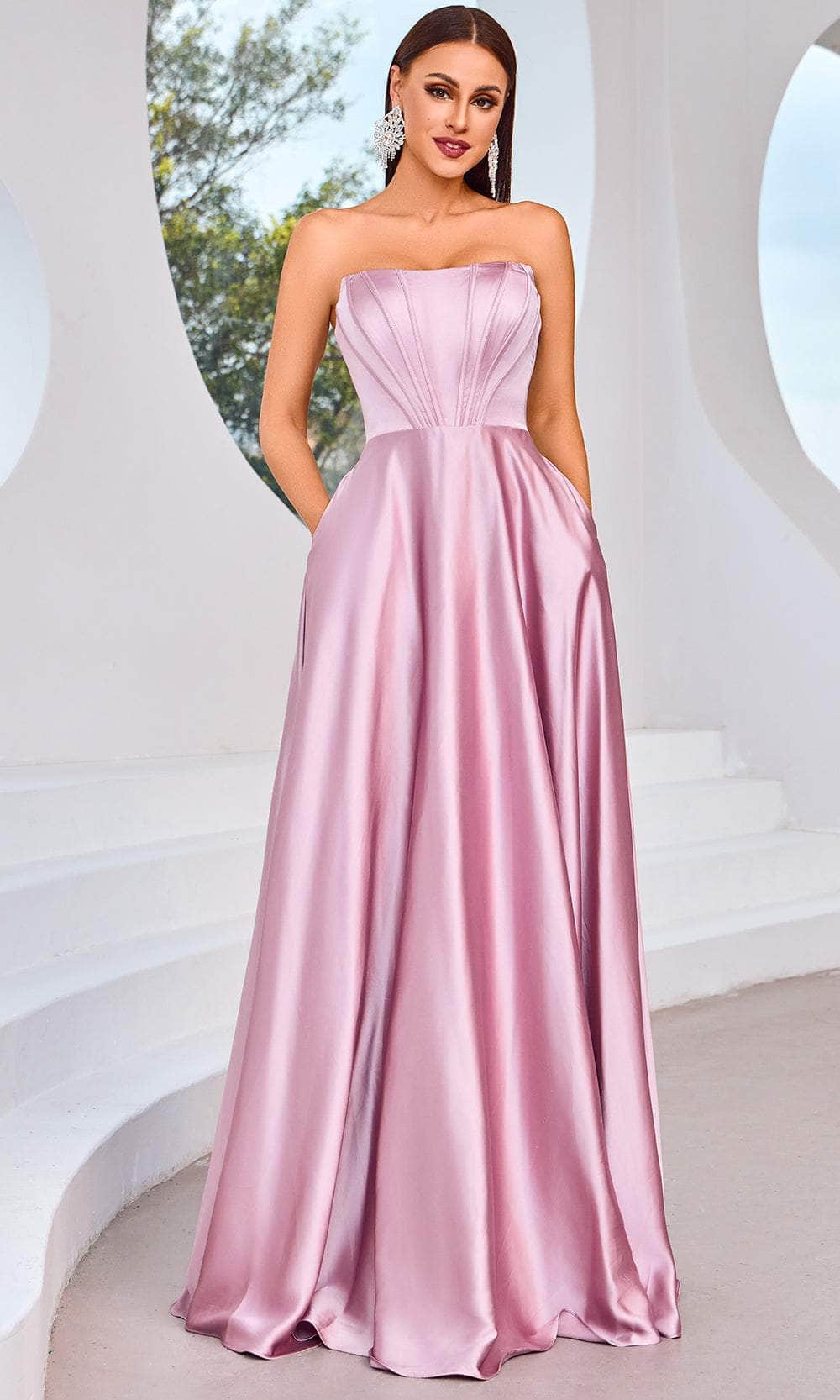 J'Adore Dresses J25012 - Strapless Straight Across Evening Dress 12 / Dusty Pink - Shop J'Adore Dresses Dresses on Couture Candy at CoutureCandy.com J'Adore Dresses J25012 - Strapless Straight Across Evening Dress 12 / Dusty Pink - Shop J'Adore Dresses Dresses on Couture Candy at CoutureCandy.com