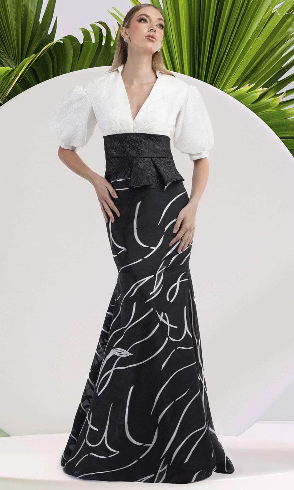Janique 24989 Prom Dress - Black-White | NewYorkDress Janique 24989 Prom Dress - Black-White | NewYorkDress