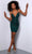 Johnathan Kayne 2704S - Plunging Neck Sequin Cocktail Dress Special Occasion Dress 00 / Hunter