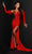 Johnathan Kayne 2720 - Beaded High Slit Long Gown Special Occasion Dress 00 / Red
