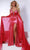 Johnathan Kayne 2731 - Velvet Evening Gown with Cape Special Occasion Dress 00 / Rose