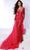 Johnathan Kayne 2732 - Beaded Lace Gown with Overskirt Evening Dresses 00 / Strawberry