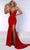 Johnathan Kayne 2737 - Halter Neck Evening Gown Special Occasion Dress 00 / Red