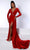 Johnathan Kayne 2742 - Long Sleeve Velvet Gown Special Occasion Dress 00 / Red