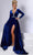 Johnathan Kayne 2742 - Long Sleeve Velvet Gown Special Occasion Dress 00 / Royal