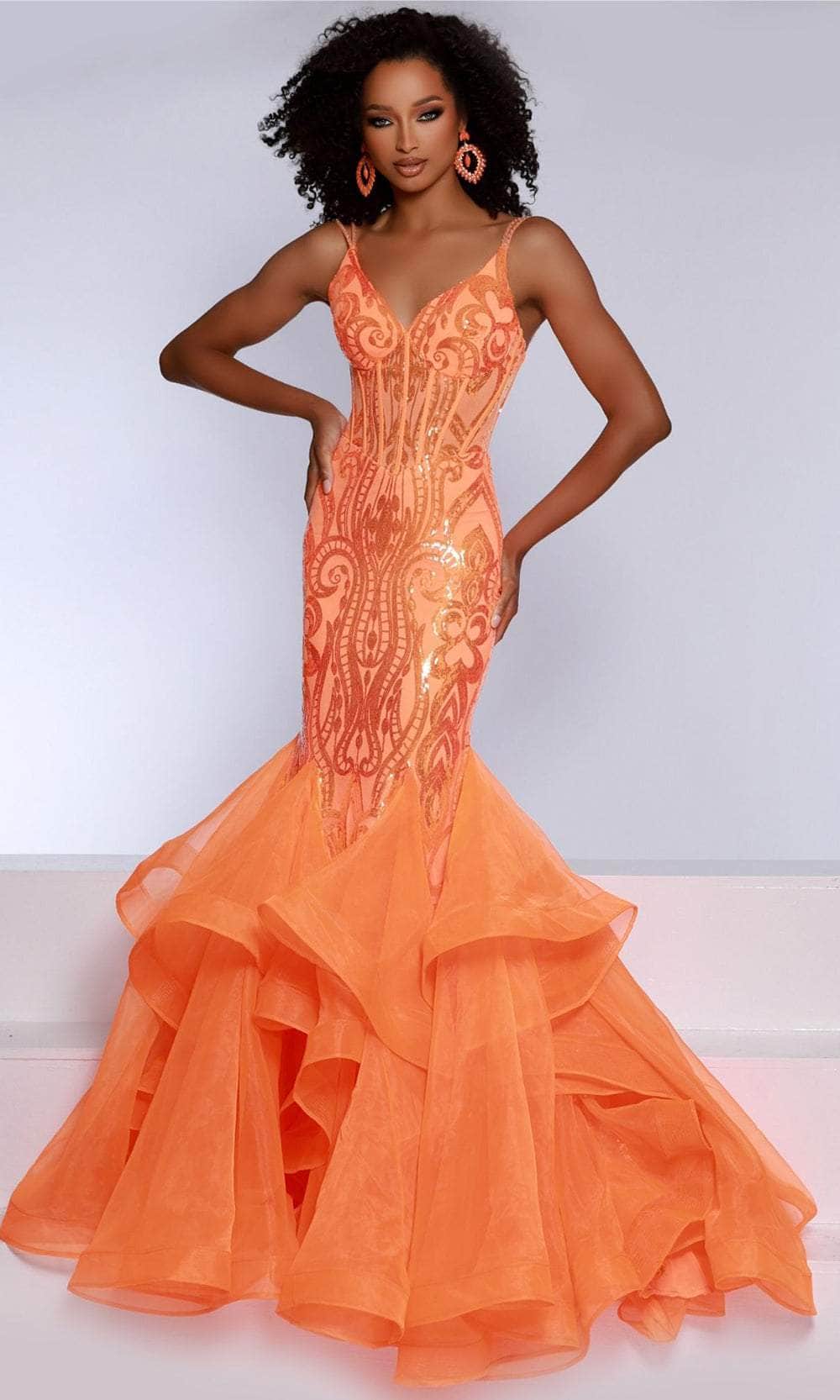 Johnathan Kayne 2835 Prom Dress - Orange | NewYorkDress Johnathan Kayne 2835 Prom Dress - Orange | NewYorkDress