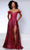 Johnathan Kayne 2887 - Off Shoulder Corset Evening Dress Evening Dresses 00 / Fuchsia