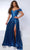 Johnathan Kayne 2887 - Off Shoulder Corset Evening Dress Evening Dresses 00 / Royal