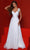 Johnathan Kayne 2903 - Shirred V-Neck Evening Dress Prom Dresses 00 / White