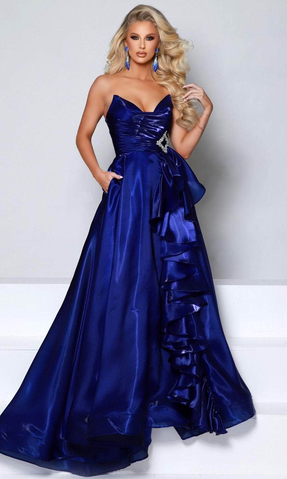 Johnathan Kayne 2962 Bejeweled Belt Evening Gown – Couture Candy