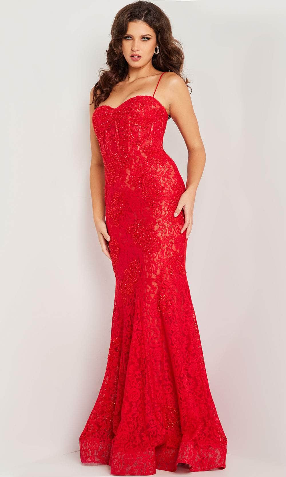 Jovani 07499 Spaghetti Strap Corset Mermaid Dress | Formal & Prom TURQUOISE / 2 Jovani 07499 Spaghetti Strap Corset Mermaid Dress | Formal & Prom TURQUOISE / 2