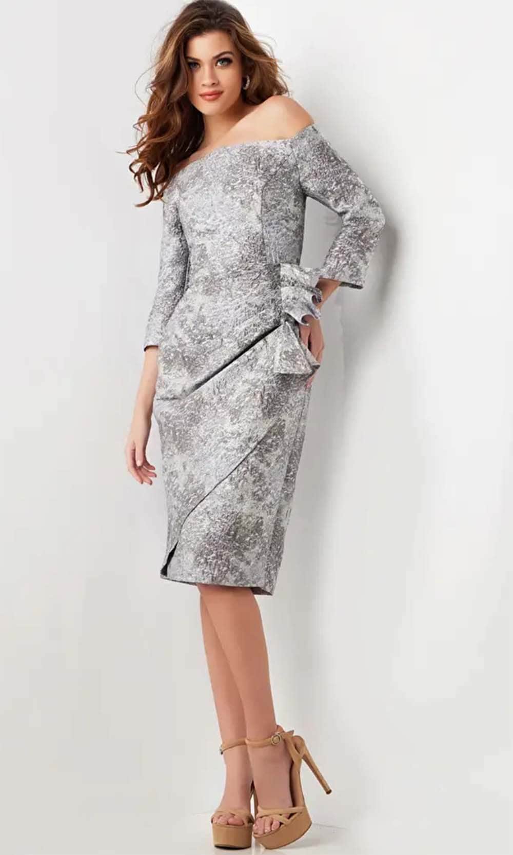 Jovani 09551 Prom Dress - Silver/Grey | NewYorkDress Jovani 09551 Prom Dress - Silver/Grey | NewYorkDress