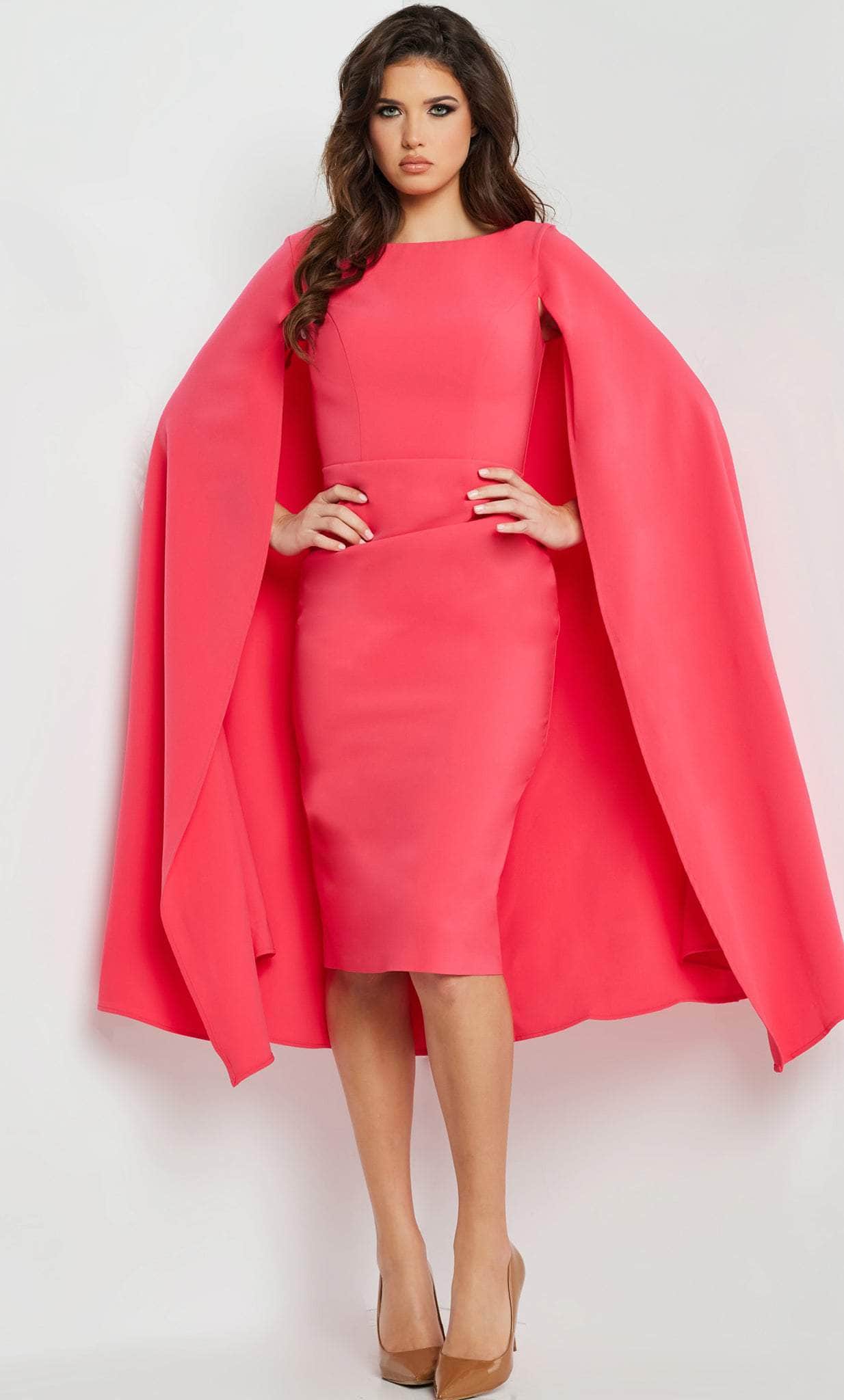 Jovani 09756 - Bateau Neck Cape Cocktail Dress 0 / Teal - Shop Jovani dresses on Couture Candy at CoutureCandy.com Jovani 09756 - Bateau Neck Cape Cocktail Dress 0 / Teal - Shop Jovani dresses on Couture Candy at CoutureCandy.com
