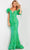 Jovani 23383 - Sequin Off Shoulder Prom Dress Special Occasion Dress 00 / Green