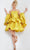 Jovani 23743 - Strapless Jacquard Cocktail Dress Cocktail Dresses