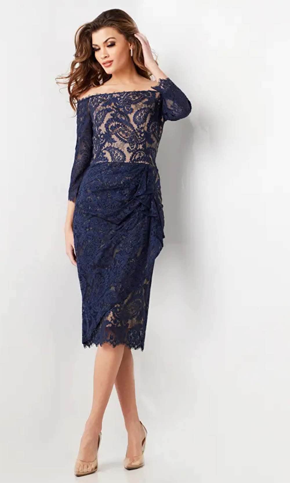 off the shoulder holiday dress Winslow Off-The-Shoulder Skater Dress