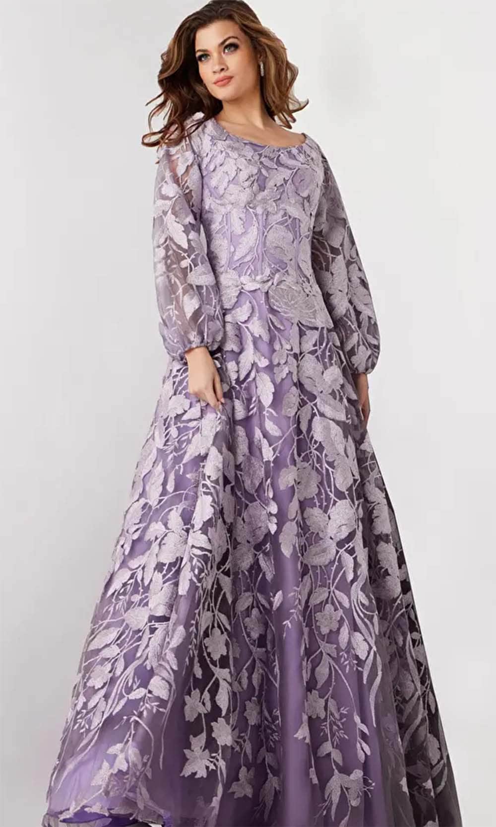 Jovani 23919 - Bateau Neck Long Sleeve Prom Dress Couture Candy Jovani 23919 - Bateau Neck Long Sleeve Prom Dress Couture Candy