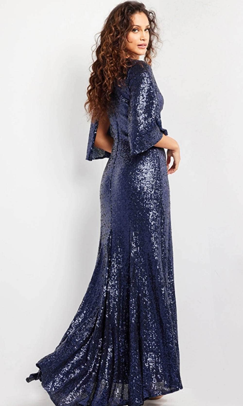 Jovani 25753 - Kimono Sleeve Evening Gown Jovani 25753 - Kimono Sleeve Evening Gown