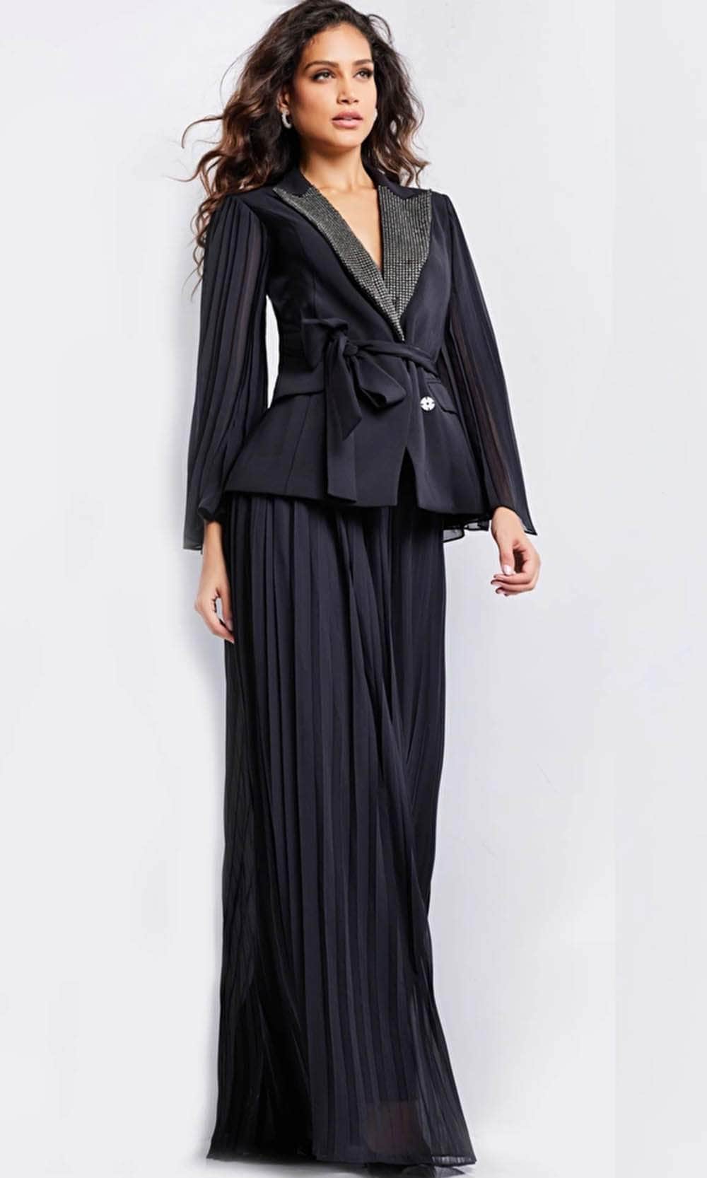 Jovani 26024 - V-Neck Blazer Evening Dress Couture Candy Jovani 26024 - V-Neck Blazer Evening Dress Couture Candy