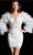 Jovani 26056 - Long Feather Sleeve Cocktail Dress Cocktail Dresses