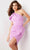 Jovani 26196 - Asymmetric Draped Sheath Cocktail Dress Cocktail Dresses