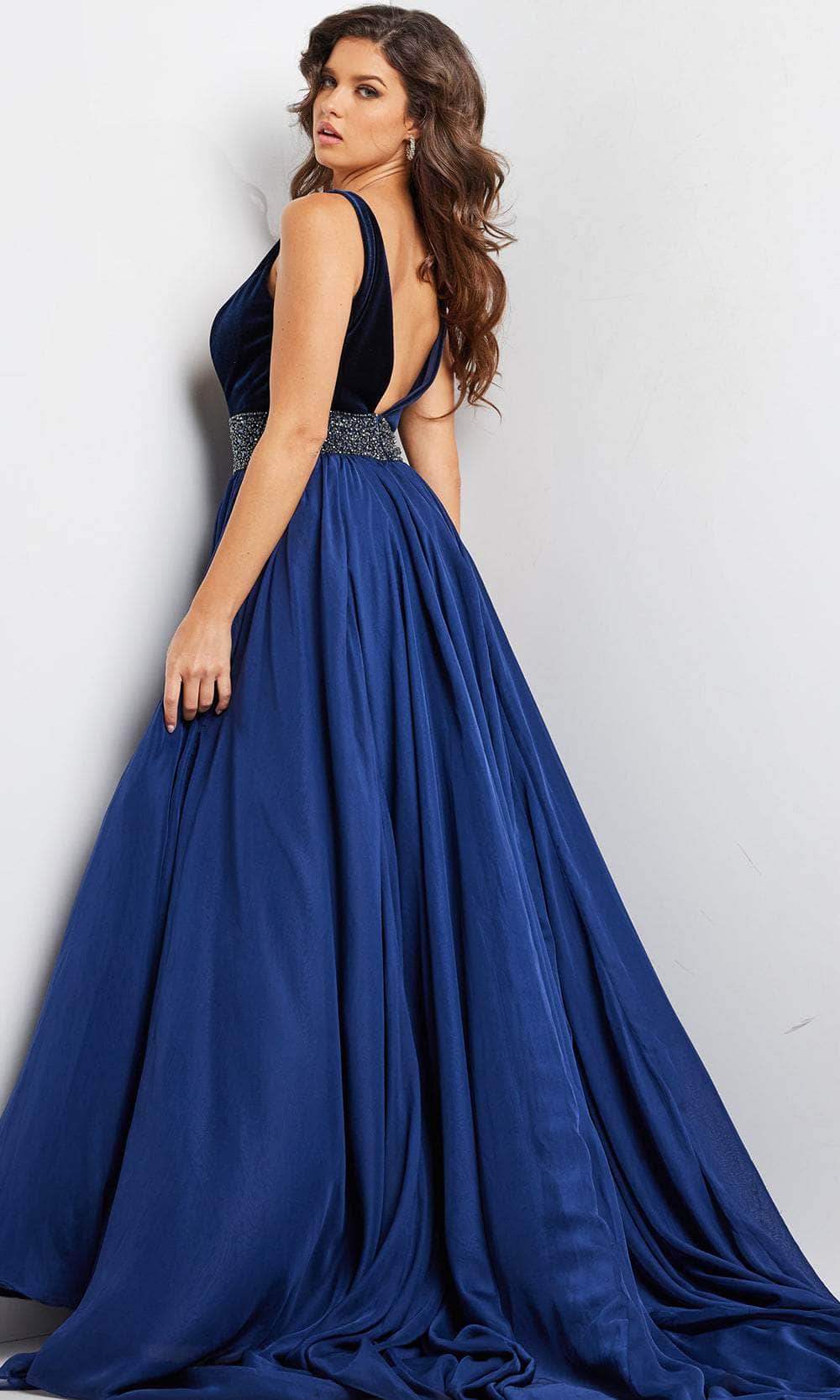 jovani navy blue prom dress $525 NWT NAVY BLUE JOVANI PROM/PAGEANT/FORMAL DRESS/GOWN #22104A SIZE 2 4