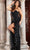 Jovani 34392 - Ruffled Slit Beaded Long Dress Prom Dresses