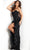 Jovani 34392 - Ruffled Slit Beaded Long Dress Prom Dresses