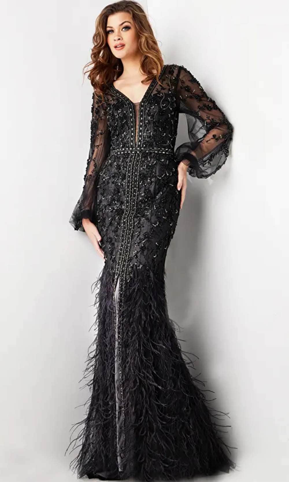 Jovani 37558 - V-Neck Beaded Evening Dress 4 / Black - Shop Jovani dresses on Couture Candy at CoutureCandy.com Jovani 37558 - V-Neck Beaded Evening Dress 4 / Black - Shop Jovani dresses on Couture Candy at CoutureCandy.com
