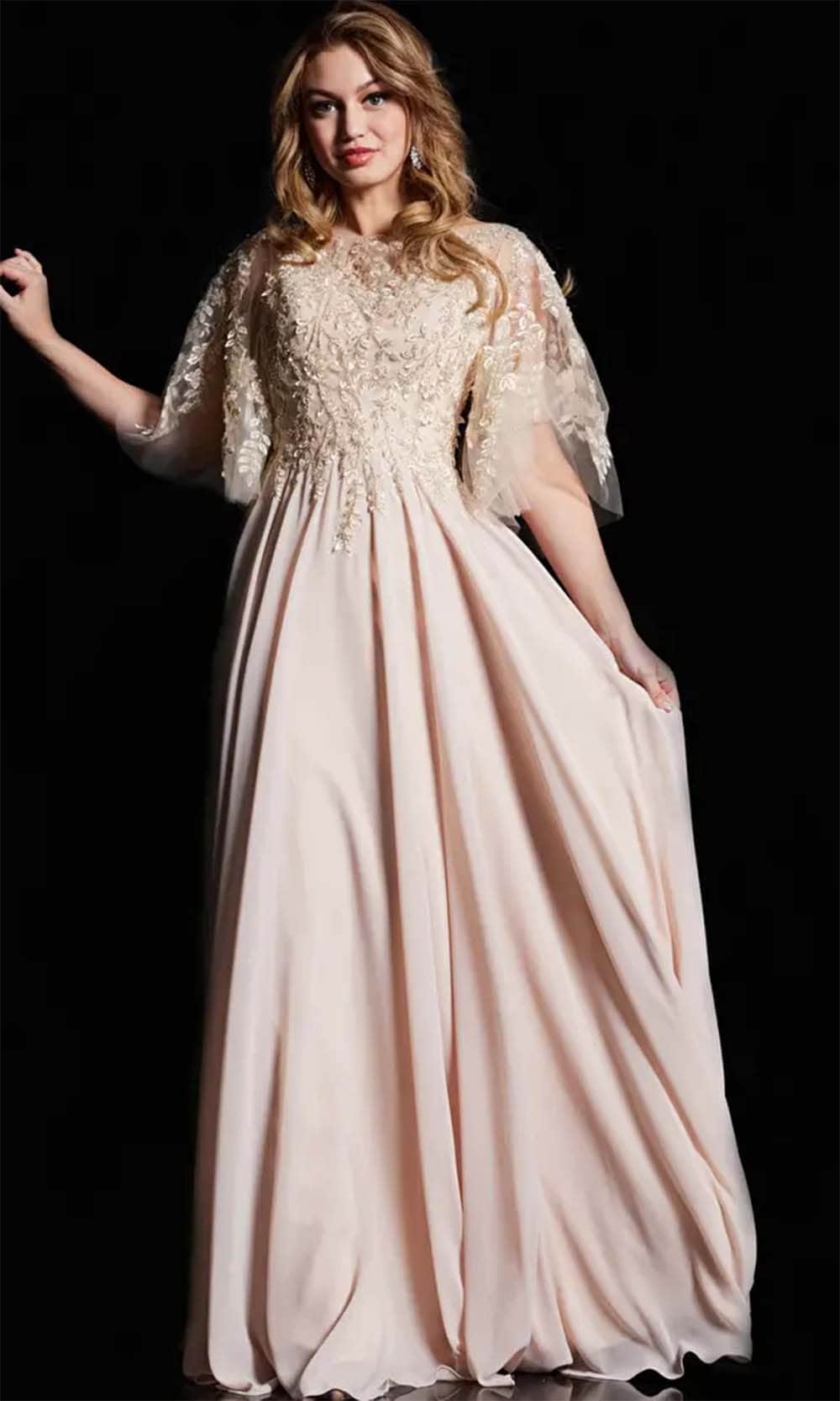 Jovani 38622 - Embellished Bateau Neck Long Dress Jovani 38622 - Embellished Bateau Neck Long Dress