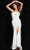 Jovani 39244 - Strapless High Slit Evening Dress Evening Dresses 00 / White