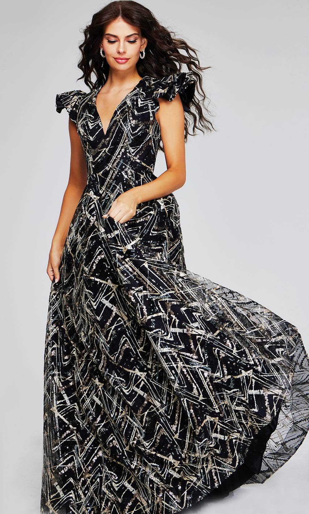 Jovani 39274 Long Formal Dress Black/Gold / 10 Jovani 39274 Long Formal Dress Black/Gold / 10