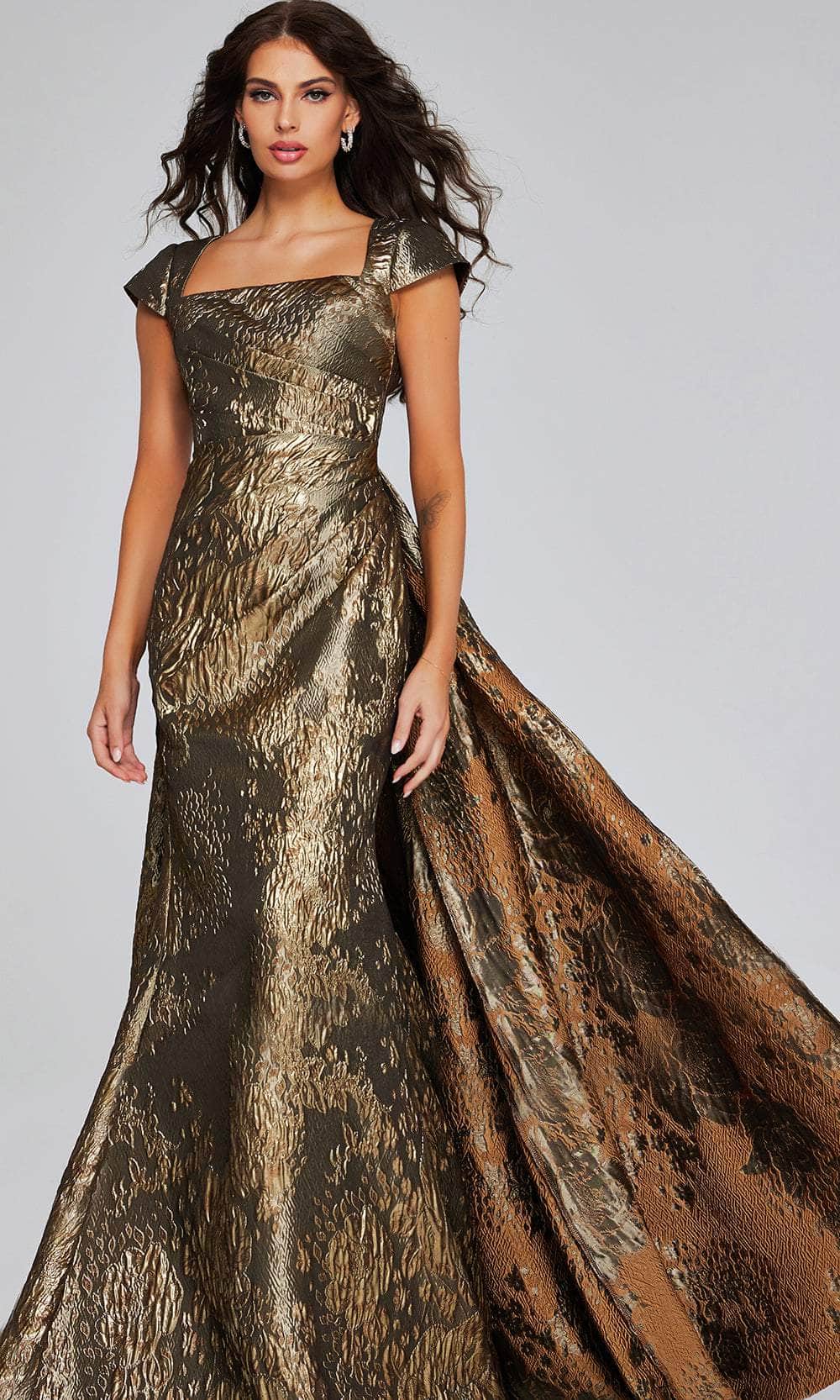 square neck gold dress Stacees Gold Sequin Mini Homecoming Dress with Lace-Up Back