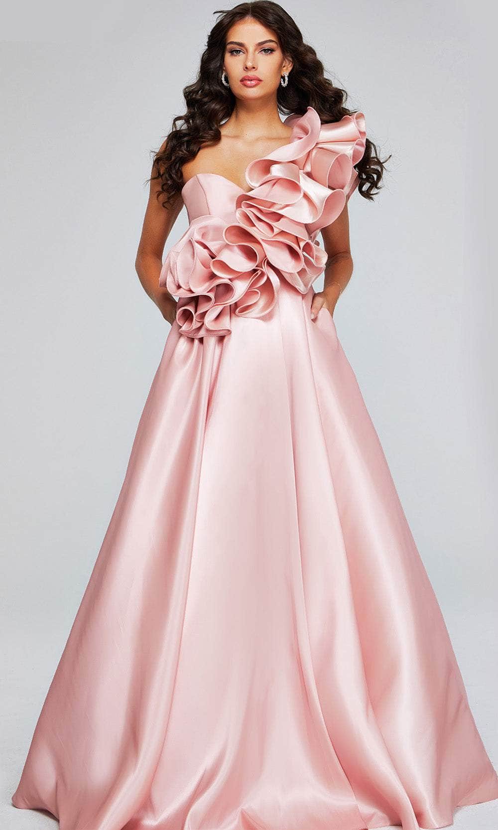 Jovani 40796 - Ruffle Draped Evening Gown 8 / Blush - Shop Jovani dresses on Couture Candy at CoutureCandy.com Jovani 40796 - Ruffle Draped Evening Gown 8 / Blush - Shop Jovani dresses on Couture Candy at CoutureCandy.com