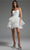 Jovani 41054 - Sweetheart Layered A-Line Cocktail Dress Cocktail Dresses 00 / Off-White