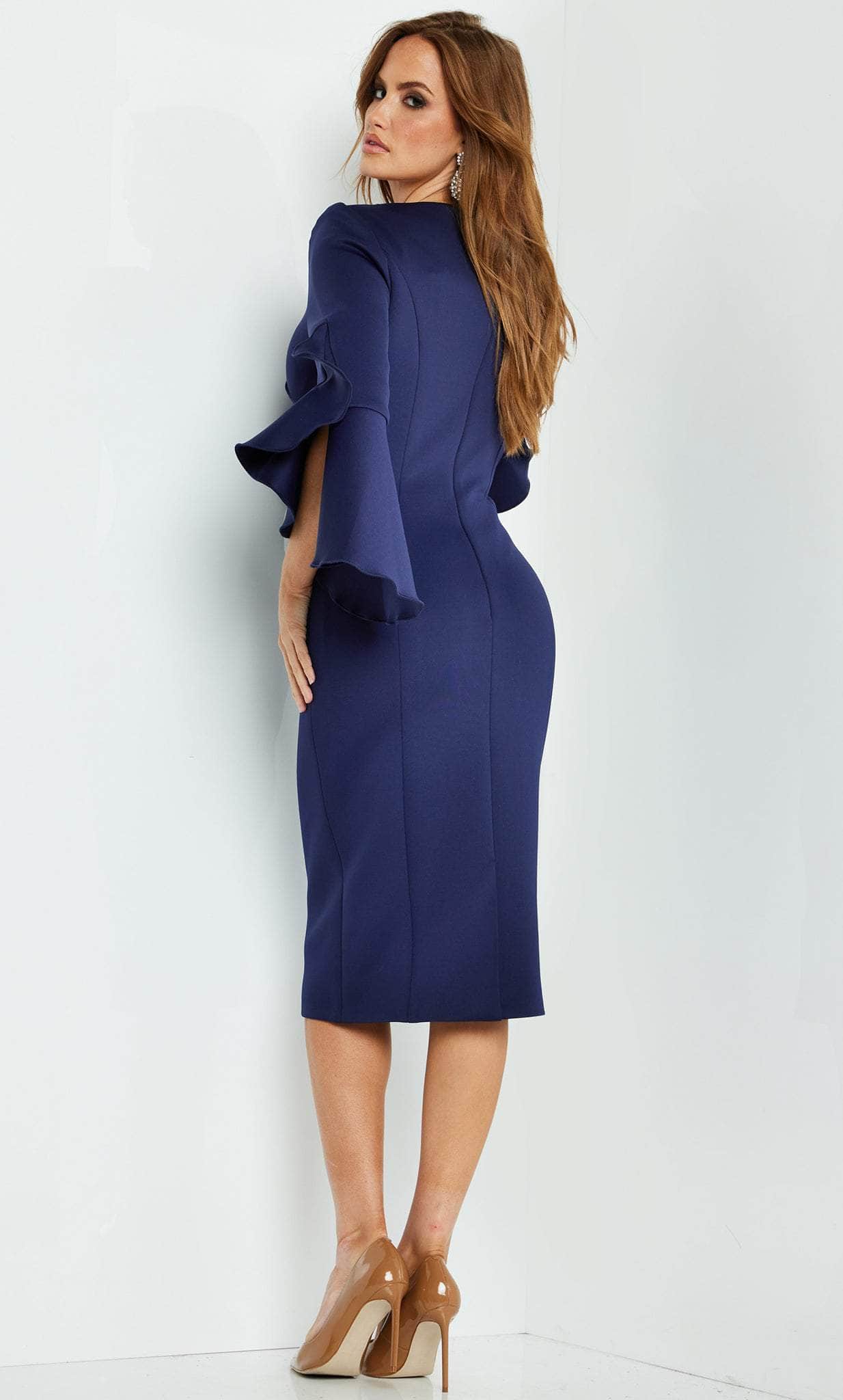 Jovani 63169 - Bell Sleeve Fitted Cocktail Dress Couture Candy Jovani 63169 - Bell Sleeve Fitted Cocktail Dress Couture Candy
