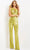 Jovani 9017 - Sequin One-Shoulder Jumpsuit Formal Pantsuits 00 / Yellow