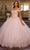 Juliet Dresses 1430 - Cold Shoulder Beaded Quinceanera Gown Quinceanera Dresses XS / Blush