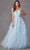 Juliet Dresses 224 - Embroidered A-Line Prom Dress Special Occasion Dress XS / Ice Blue