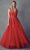 Juliet Dresses 224 - Embroidered A-Line Prom Dress Special Occasion Dress XS / Red