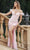 Juliet Dresses 2402 - Feather Detail Cold Shoulder Prom Dress Special Occasion Dress