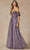 Juliet Dresses 2409 - Plunging Leaf Embroidered Ballgown Special Occasion Dress