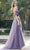 Juliet Dresses 2409 - Plunging Leaf Embroidered Ballgown Special Occasion Dress