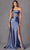 Juliet Dresses 2416 - Cowl Corset Prom Dress Special Occasion Dress XS / Smoky Blue