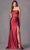 Juliet Dresses 2416 - Cowl Corset Prom Dress Special Occasion Dress XS / Wine