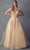 Juliet Dresses 251 - Embroidered Bodice Prom Dress Special Occasion Dress XS / Champagne