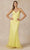 Juliet Dresses 271 - Glitter Mermaid Prom Dress Special Occasion Dress XS / Yellow