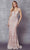 Juliet Dresses 277 - Glitter Lace Mermaid Prom Dress Special Occasion Dress XS / Pale Petal